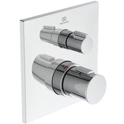 Ideal Standard - Einzelthermostat UP CERATHERM C100, BS2, Rosette 163x163mm, Chrom