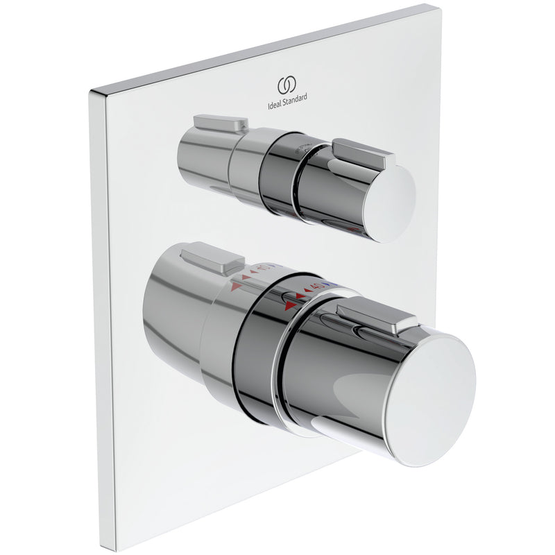 Ideal Standard - Einzelthermostat UP CERATHERM C100, BS2, Rosette 163x163mm, Chrom