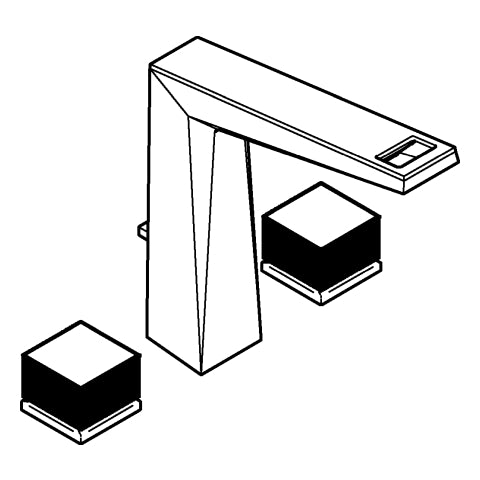 Grohe - 3-L-WT-Batt. Allure Bril. PC 20672 Kubusbetätigung VN-Ceasarstone chrom