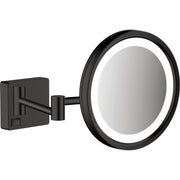 Hansgrohe - Rasierspiegel ADDSTORIS mattschwarz mit LED Licht