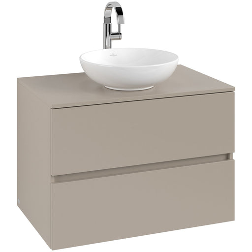 VILLEROY & BOCH - Konsolen-Unterschrank 800mm f AWT 2 Ausz 1 Aussch mLB C516H1 VD Sand Grey