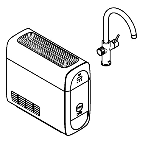 Grohe - Starterkit GROHE Blue Home 31455_1 Bluetooth/WIFI C-Auslauf velvet black