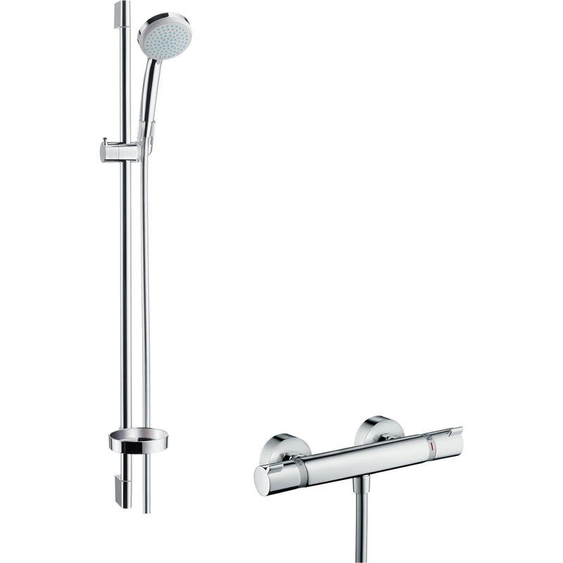 Hansgrohe - Brausenkombi Croma 100 Vario/Ecostat Comfort und Unica'C 900mm
