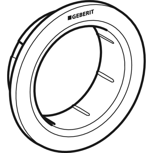 Geberit Vertriebs - Typ 01 Rosette für Fernbetätigung Round, Möbeldrücker, chrom matt, Etc