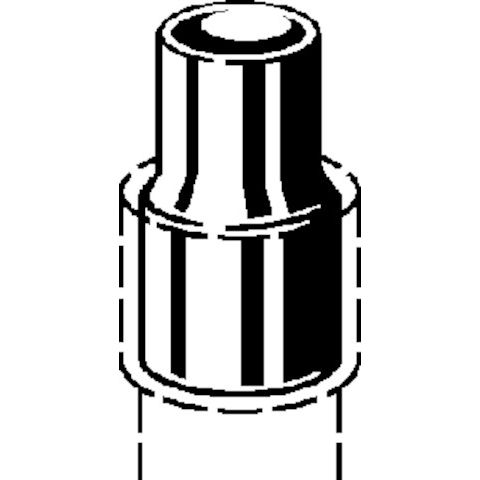 Viega - Absatznippel 95243 35mm Außenlötende x 22mm Kupfer