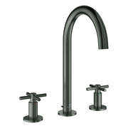 Grohe - 3-Loch-WT-Batterie Atrio 20643 Rohrauslauf Kreuz-Gr. hard graphite geb