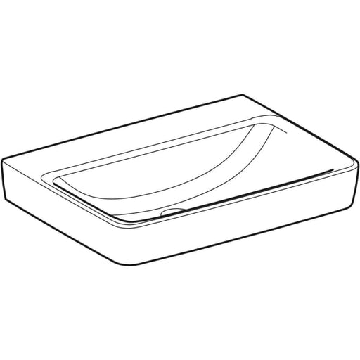 Geberit Vertriebs - RENOVA Plan Waschtisch, 65x48cm o. Hl., o. Ül., weiß, KeraTect, NEU