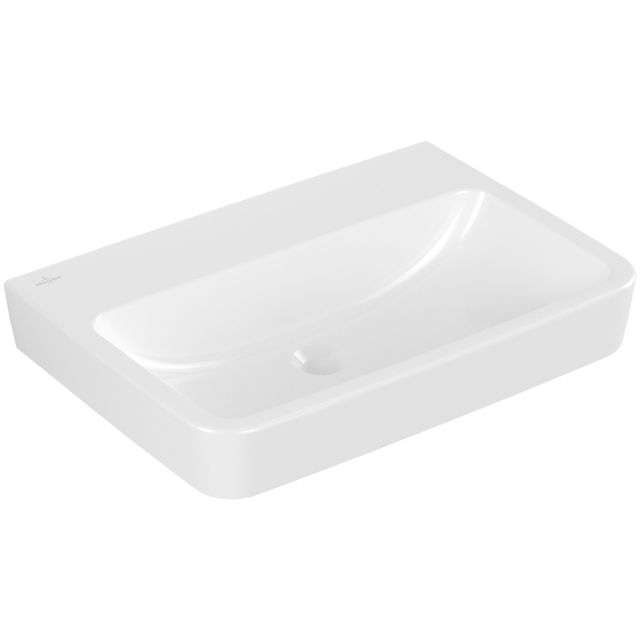 VILLEROY & BOCH - Waschbecken O.novo 650x460mm Eckig ohne Überlauf Weiß Alpin