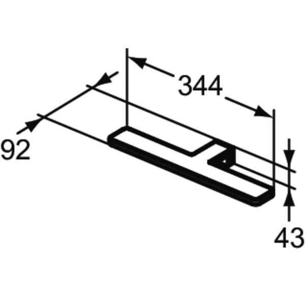 Ideal Standard - LED-Leuchte MIRROR&LIGHT, 9W, 344x92x43mm, Chrom