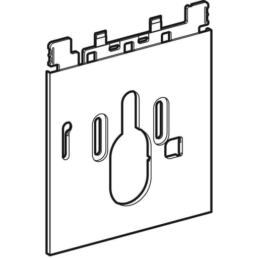 Geberit Vertriebs - Designplatte AQUACLEAN Komplettanlage unten Glas schwarz
