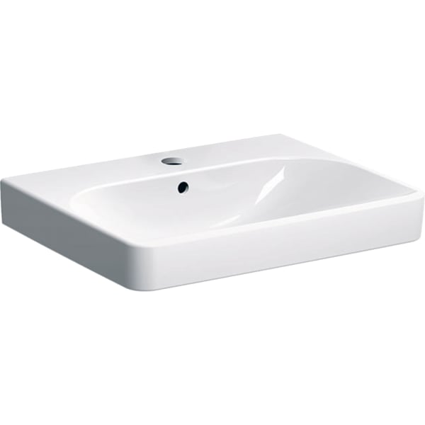 Geberit Vertriebs - Waschtisch SMYLE Square, 60x48cm m. Hl., m. Ül