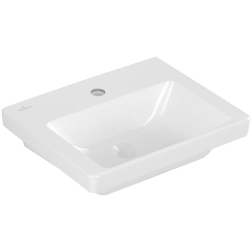 VILLEROY & BOCH - Handwaschbecken Subway 3.0 46 450x 370mm Rechteck 1HL. o. ÜL. Weiß Alpin
