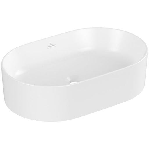 VILLEROY & BOCH - Aufsatzwaschtisch COLLARO 4A1956 560x360mm Oval Stone White CeramicPlus