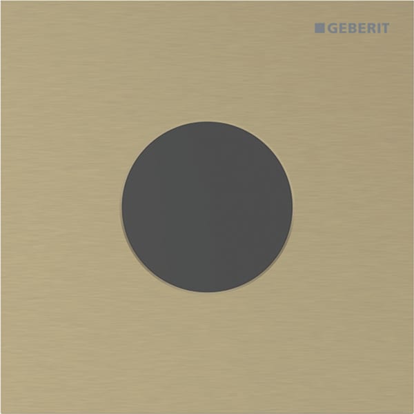 Geberit Vertriebs - Typ 40 UR-Strg. m. elektron. Sp-Ausl. Batt.-Betr., Round, ms.-farben gebü./Etc