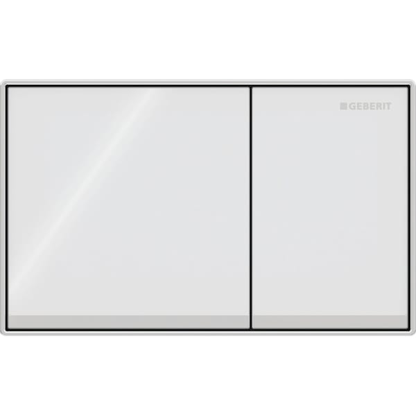Geberit Vertriebs - BetPl. Omega60, für 2-Mengen-Sp. Glas weiß
