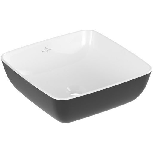 VILLEROY & BOCH - AWT ARTIS 4178 410x410mm ohne Hahnlochbank o Überl Eckig Coal Black
