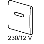 TECE SE - TECEplanus Urinalelektronik 230/12 V Netz, # 9.242.352 Edelstahl geb