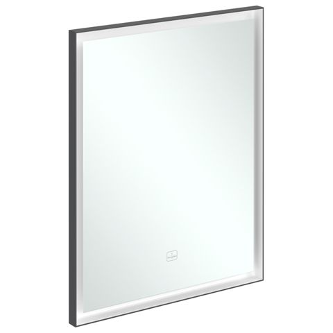 VILLEROY & BOCH - Spiegel Subway 3.0 600x750x47,5mm m. Bel. BiColour (Black Matt White Matt)