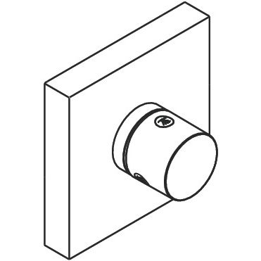 Hansgrohe - Vierwegeumstellung Unterputz AXOR Starck Trio/Quattro F-Set eckig chrom