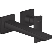 Hansgrohe - 2-Loch Waschtischarmatur Unterputz Metropol F-Set mattschwarz langer Ausl