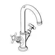 Hansgrohe - 2-Griff WT-Armatur AXOR MONTREUX 16506820 brushed nickel o.Ablaufgarnitur