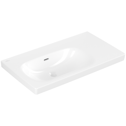 VILLEROY & BOCH - Schrankwaschtisch Skyla 5A52L3 800x 460mm re-eckig BP li m. ÜL. Weiß Alpin
