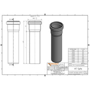 Gebr. Ostendorf - HTsafeEM Rohr DN 50 x 150 mm