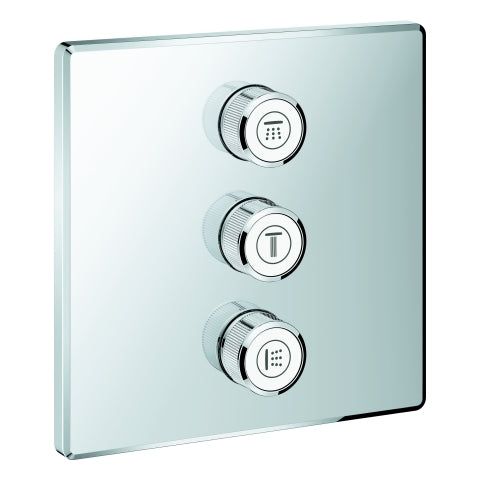 Grohe - 3-fach Unterputzventil GROHTHERM SmartControl 29127 eckig FMS chrom