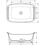 Hansgrohe - Waschschüssel AXOR Urquiola oval 625mm