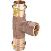Viega - T-Stück PROFIPRESS G 2617.2 für Gas 35mm x 1/2 IG x 35mm Rotguss