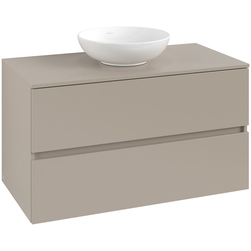 VILLEROY & BOCH - Konsolen-Unterschrank 1000mm f AWT 2 Ausz 1 Aussch oLB C517H0 VD Sand Grey