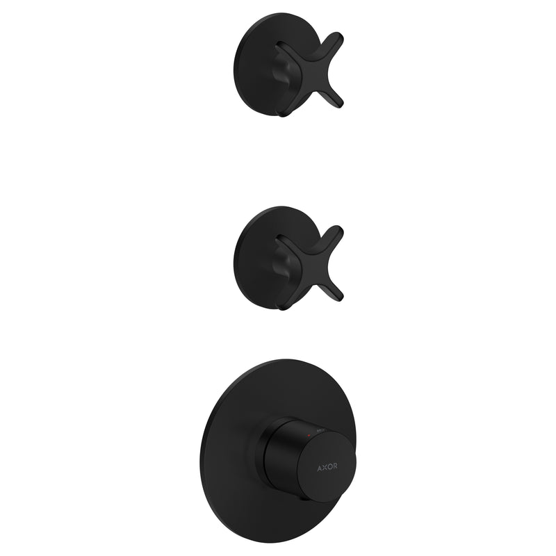 Hansgrohe - Thermostatmodul Unterputz AXOR One für 2 Verbraucher mit Kreuzgriff MSW