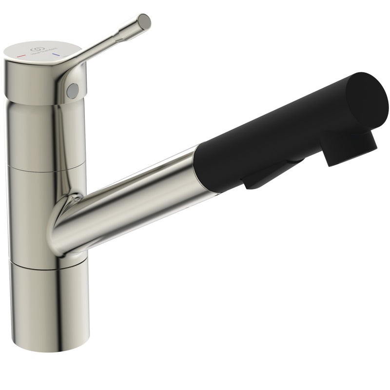 Ideal Standard - Küchenarmatur CERALOOK, m.herausz.HB, Ausld.233mm, Edst