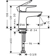 Hansgrohe - Standventil 80 Talis E Kaltwasserventil, chrom