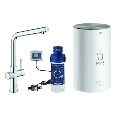 Grohe - Armatur und Boiler RED Duo 30327 30327 M-Size L-Auslauf chrom