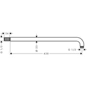 Hansgrohe - Brausearm 450mm chrom