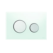 TECE SE - TECEloop WC-Betätigungsplatte Glas weiß T. Chr. glzd. Zweimengentech