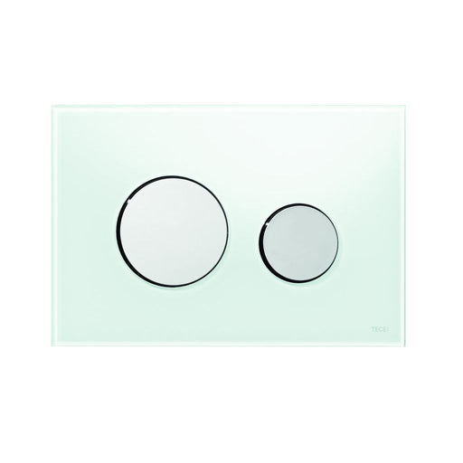 TECE SE - TECEloop WC-Betätigungsplatte Glas weiß T. Chr. glzd. Zweimengentech