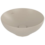 VILLEROY & BOCH - Aufsatzwaschbecken Loop&Friends 380x380mm Rund o. ÜL. Almond CeramicPlus