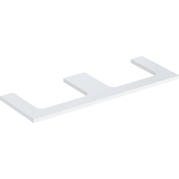Geberit Vertriebs - ONE WT-Platte, Aus re/li, für AWT 135x3x47cm, weiß hgl