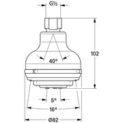 Grohe - Kopfbrause 07785 für Aquatower 3000 chrom
