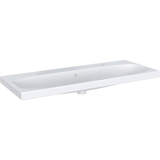 Geberit Vertriebs - Acanto Waschtisch 120x48cm einfache Bef., 2 Hl., m. Ül., weiß