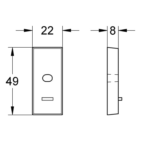 Grohe - Ausgleichsscheibe 45914 für RELEXA u. RAINSHOWER Brausestange grau