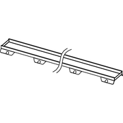 TECE SE - TECEdrainline Fliesenmulde plate II 1000mm Edelstahl, gerade
