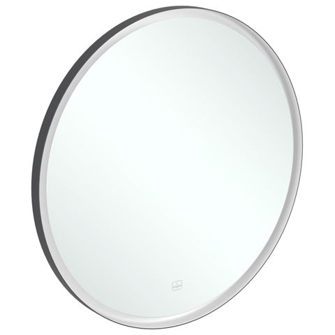 VILLEROY & BOCH - Spiegel Subway 3.0 910x910x45mm m. Bel. BiColour (Black Matt White Matt)