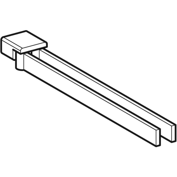 Geberit Vertriebs - Monolith Doppelhandtuchhalter L: 31cm hochglanz-verchromt