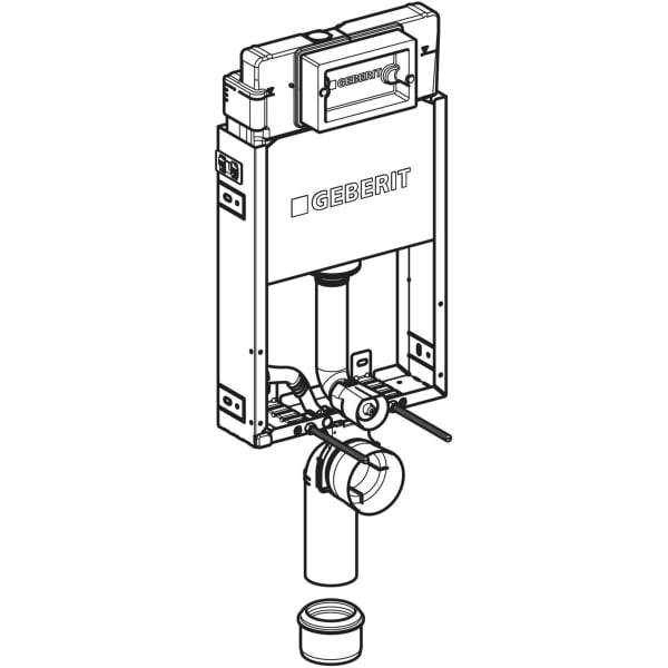 Geberit Vertriebs - KOMBIFIX Element für WWC, 108cm mit Delta UP-SPK 12cm