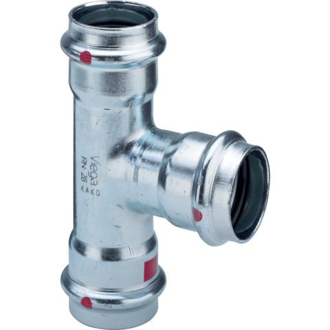 Viega - T-Stück PRESTABO 1118 22x22x15mm Stahl verzinkt
