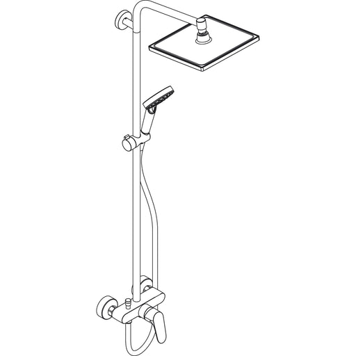 Hansgrohe - Showerpipe CROMETTA E 240 Einhebelmischer chrom