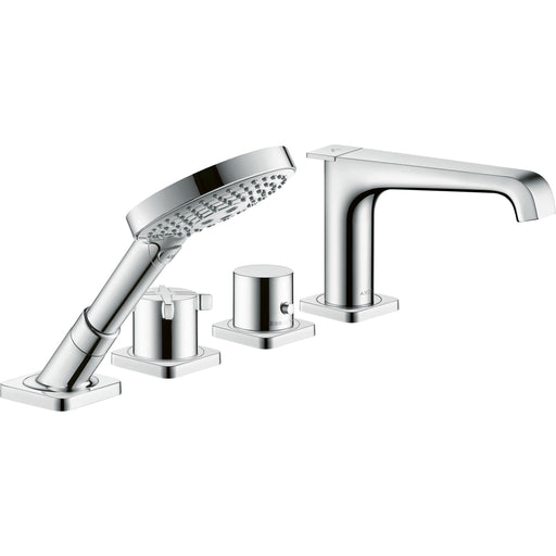Hansgrohe - 4-Loch Wannenarmatur AXOR CITTERIO E chrom Wannenrand mit Thermostat